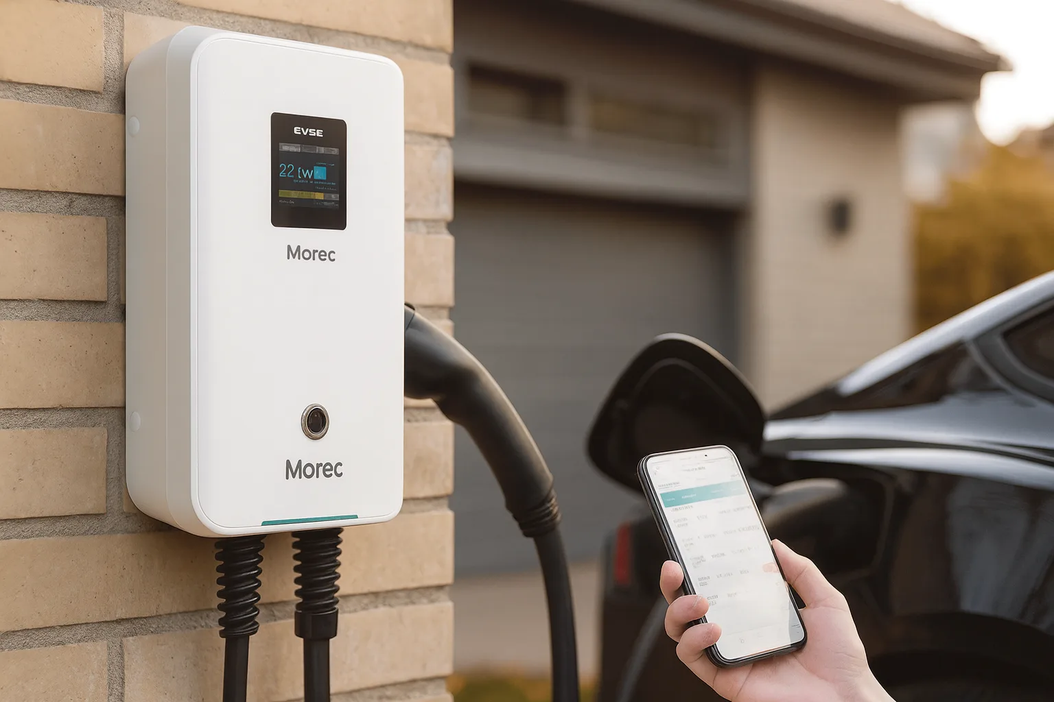 Morec Wallbox Triphasé — Fonctions clés et personnalisation de la Morec Wallbox